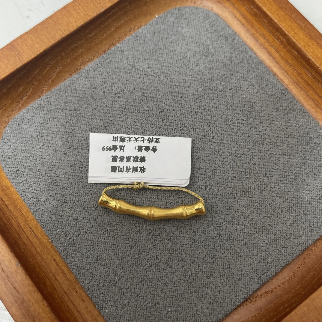 F14028足金999长竹节转运珠