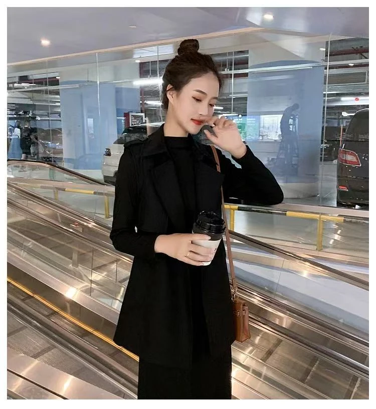 YS43收腰时尚修身气质百搭休闲连衣裙