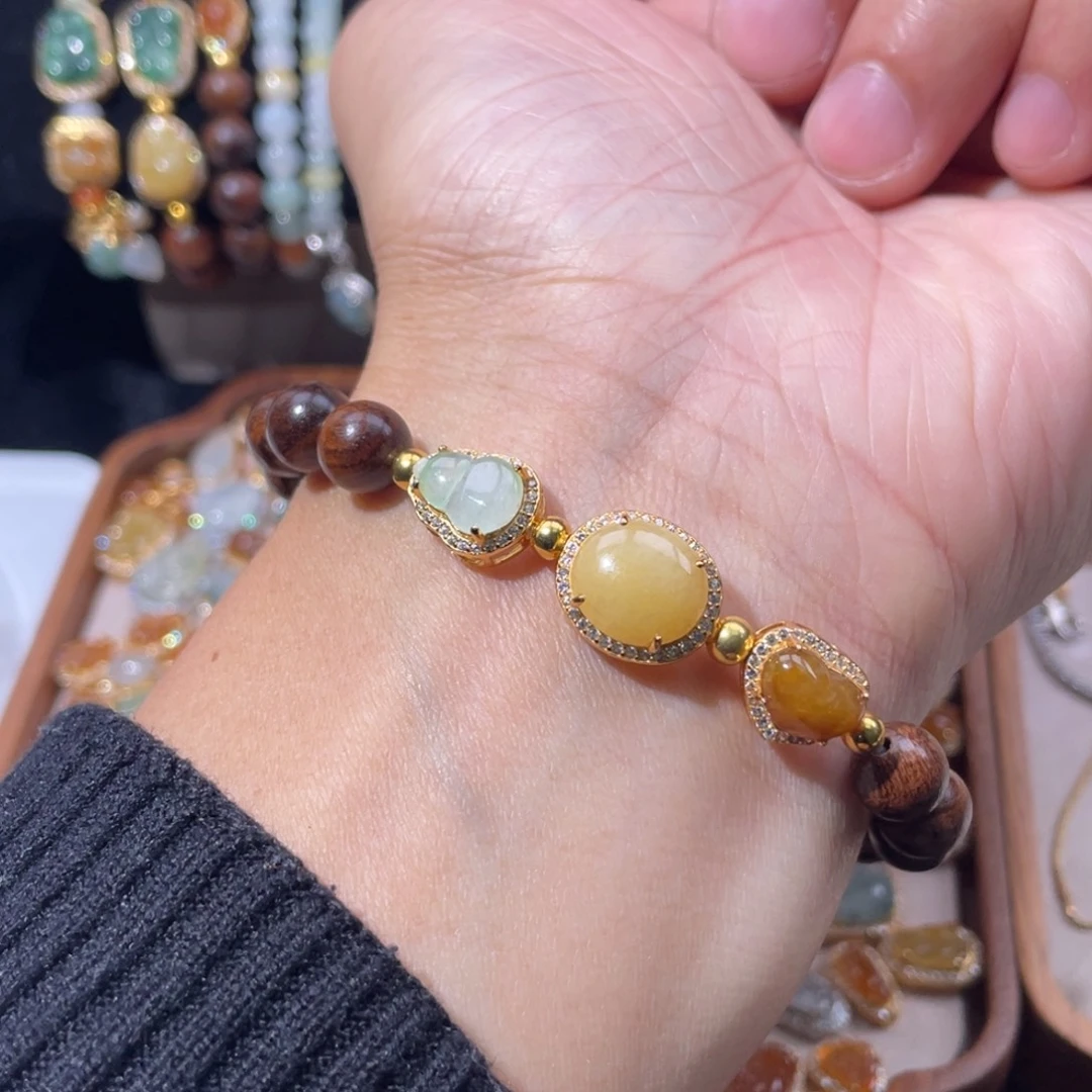 翡翠银S925镶嵌颈饰