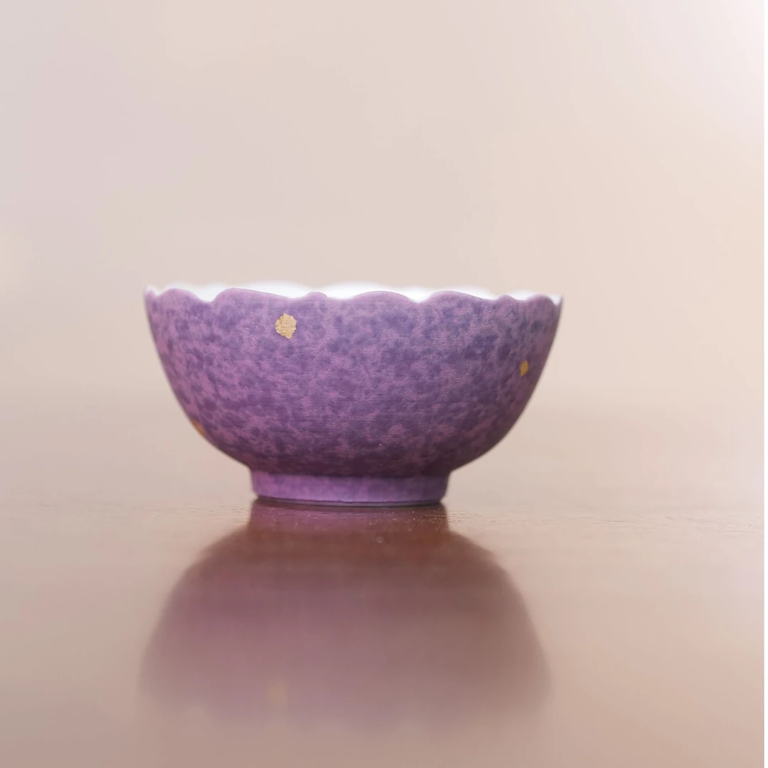 洒金紫藤花-花花杯@2645