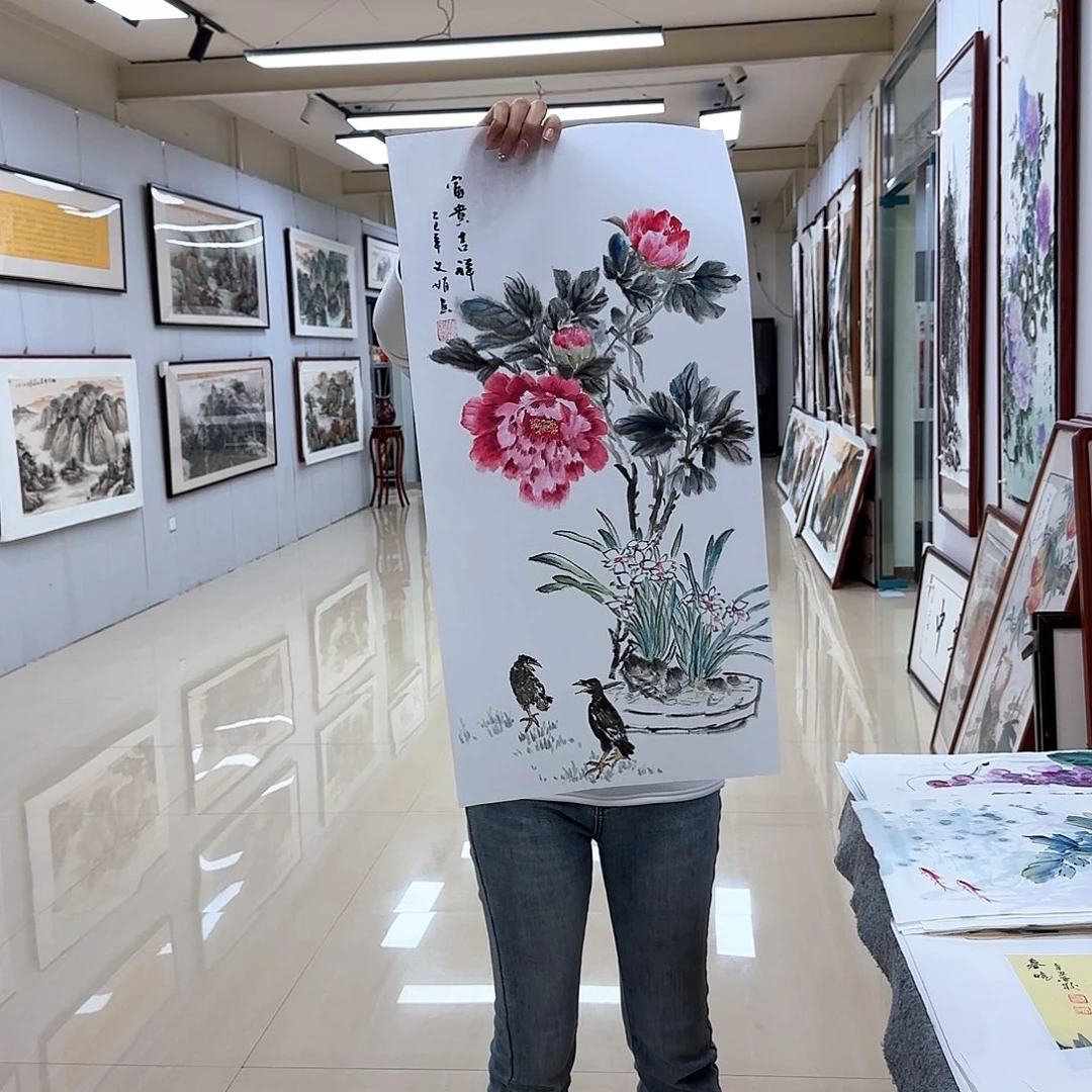 国画国画作品多次