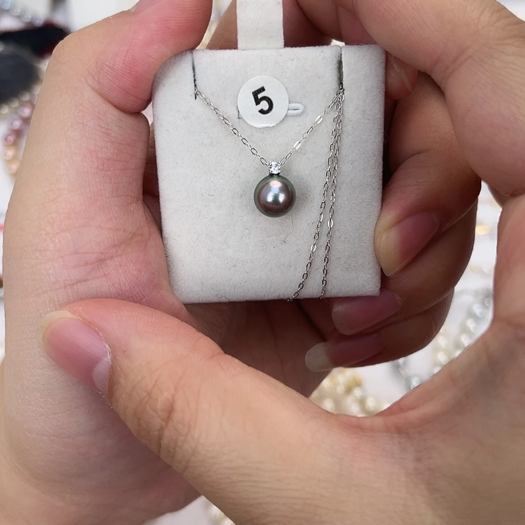 海水珍珠颈饰18K金镶嵌