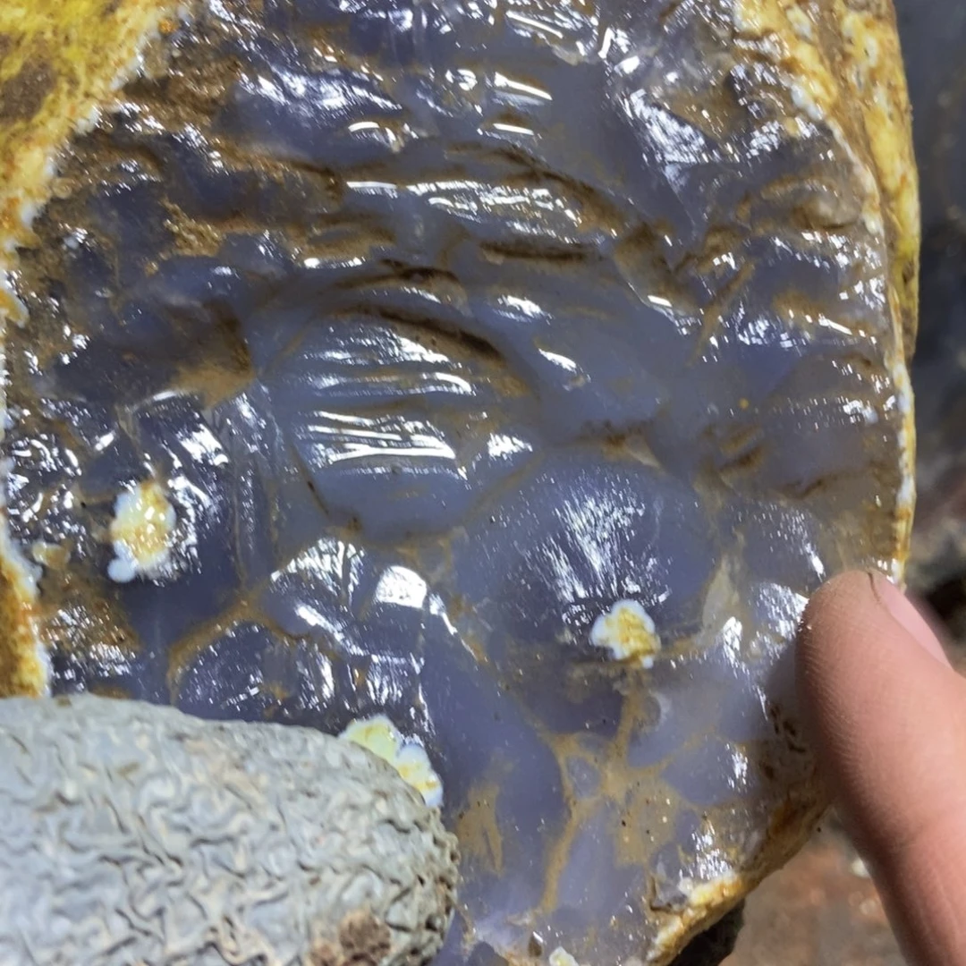 邢***子定制玛瑙私人定制原石切开不退