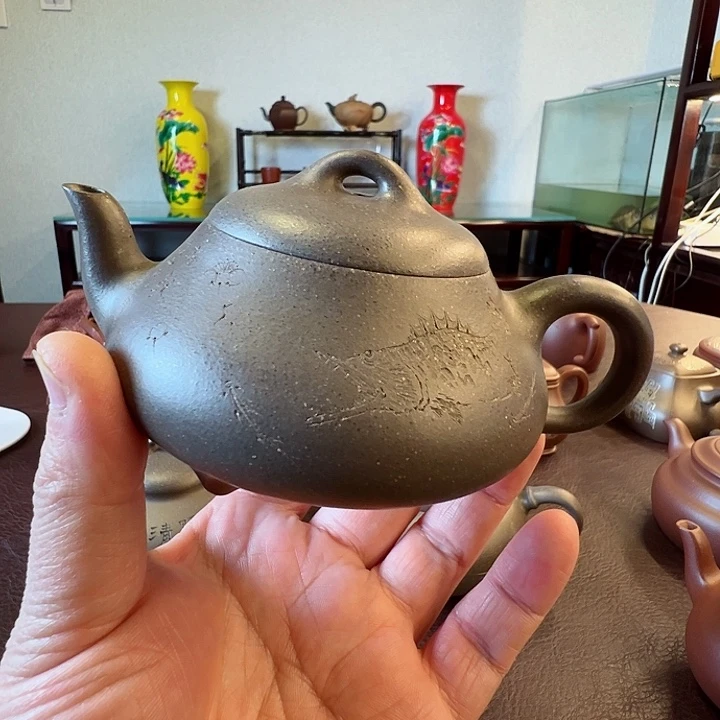 紫砂茶壶A**?汉棠石瓢