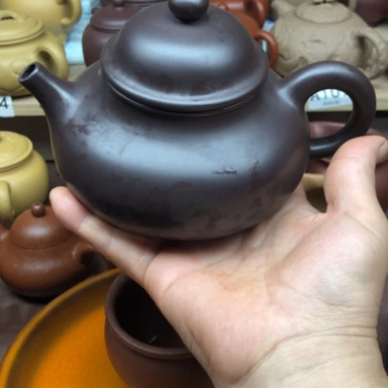 胡***笛茶壶紫砂紫泥容天500豪升左右有瑕疵