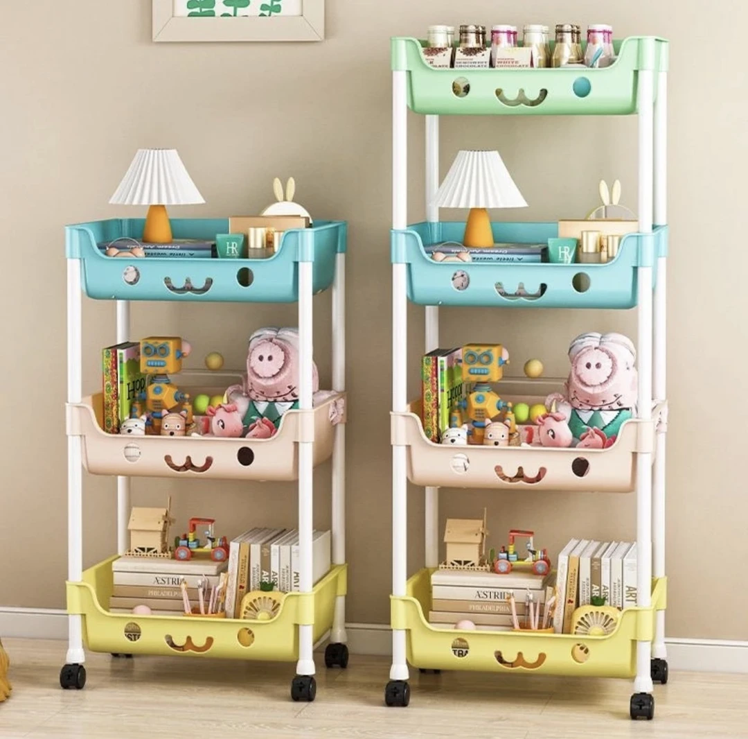 注意看图30*20*63多层小推车书架置物架免安装移动厨房卫生间