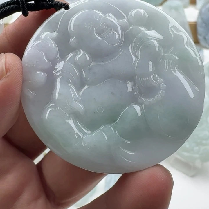 翡翠未镶嵌颈饰天然缅甸A货翡翠