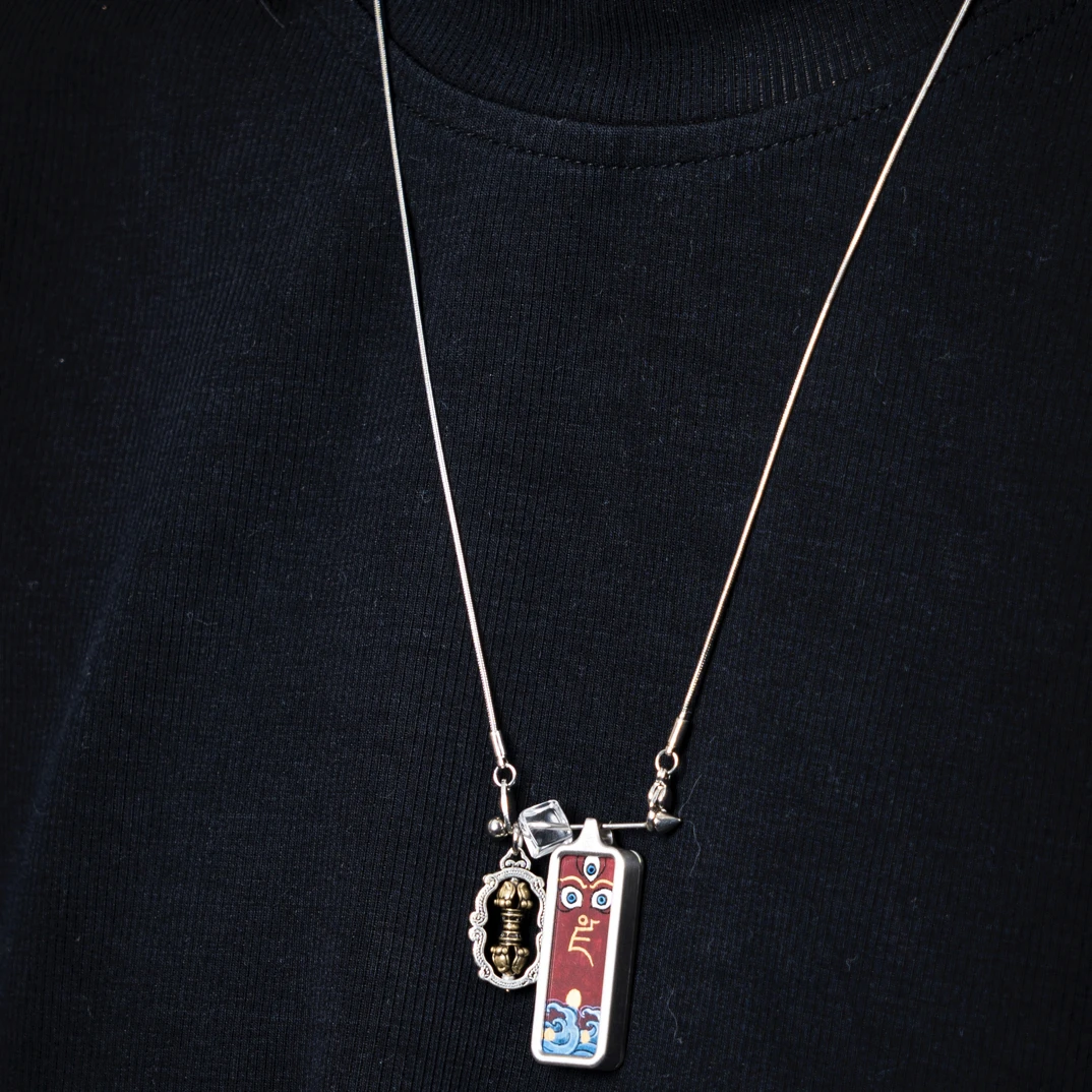 【鸿运当头】红财 手绘心咒 藏式唐卡项链 男女同款