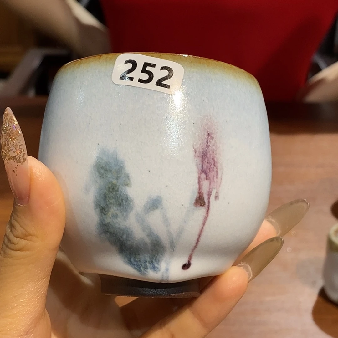 手工未名款冷白蛋杯