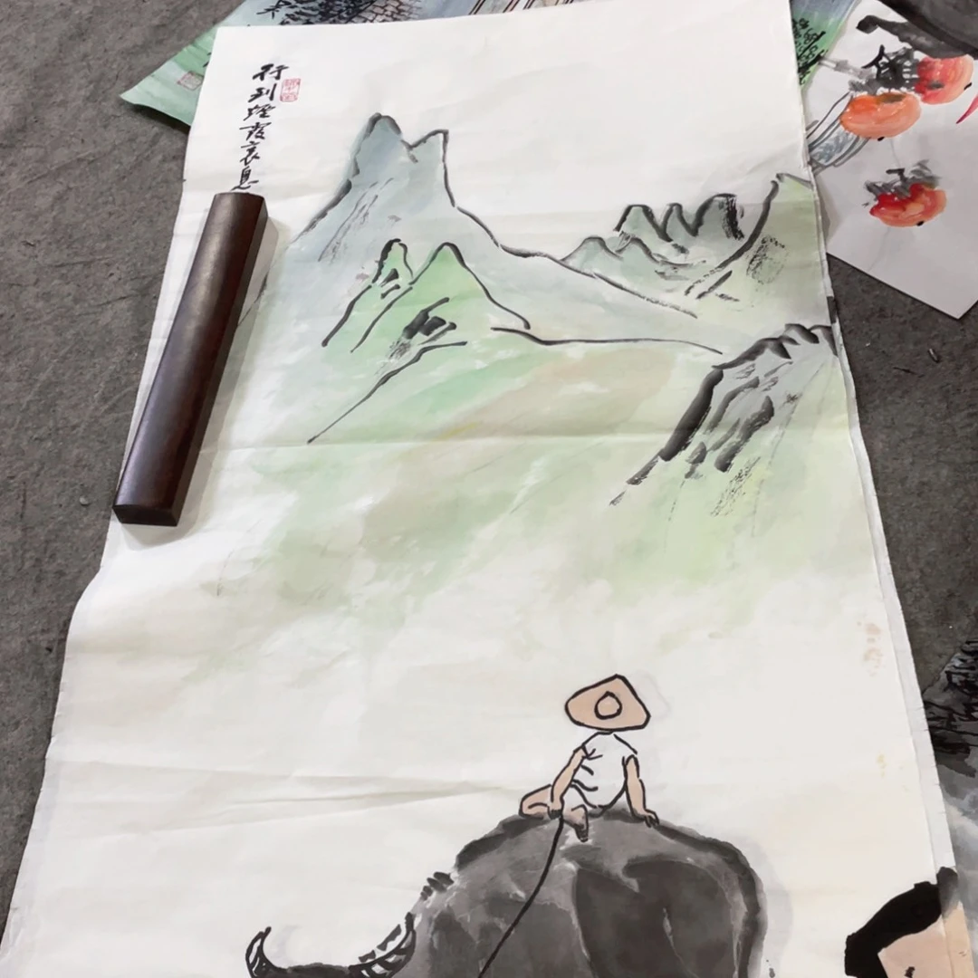 国画国画作品画心一张