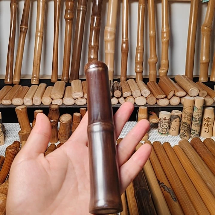 第**糖实心竹碳化手把件