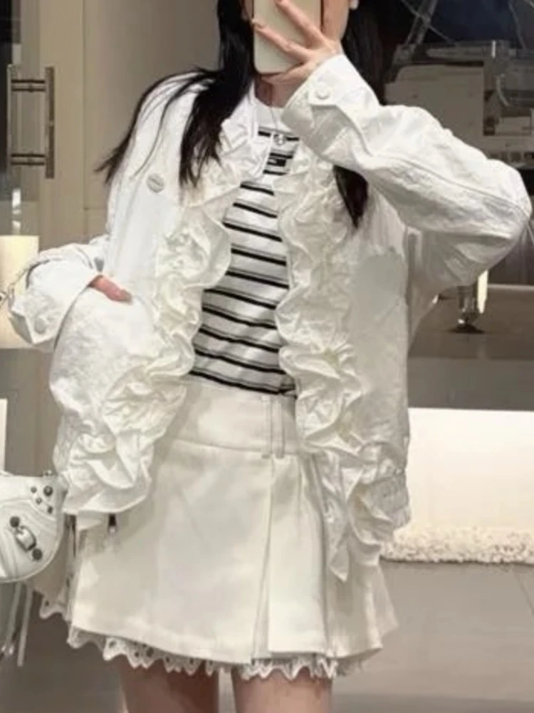 【济州岛】花边设计感短款夹克外套 网家