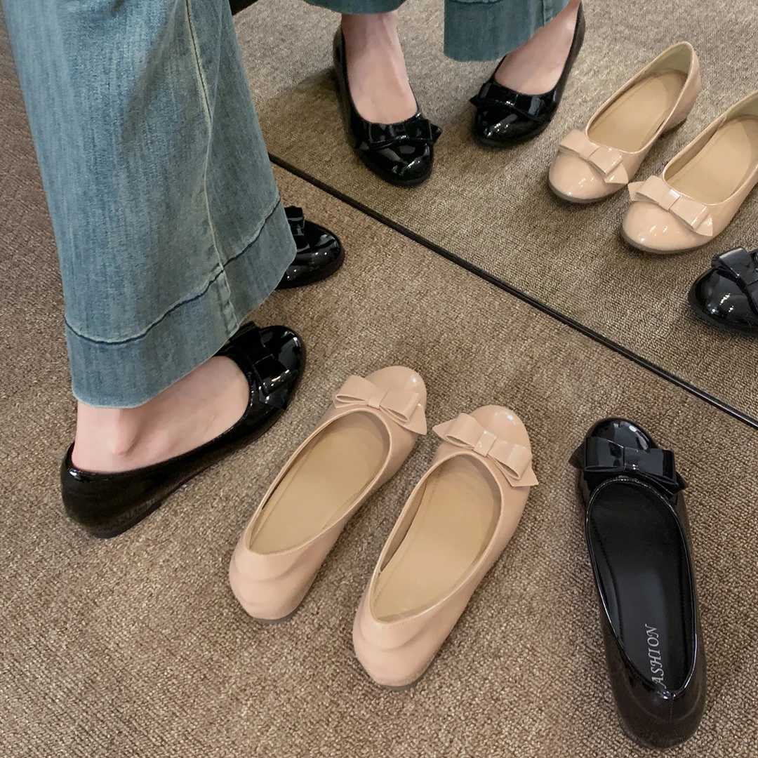 贾不假单鞋女2025新款秋季流行气质温柔赫本风格软底百搭玛丽珍鞋