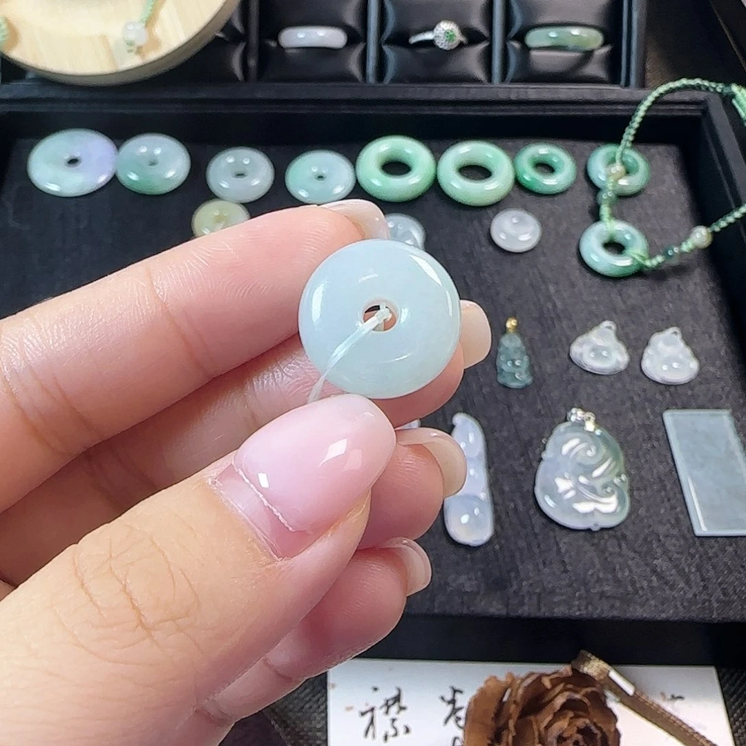 翡翠散珠翡翠平安扣