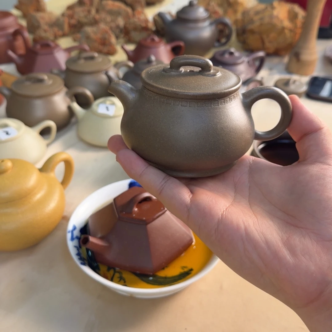 紫砂茶壶青段 半手工 儒相