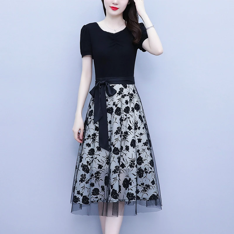 高级感时尚百搭连衣裙2025夏季新款气质减龄洋气收腰显瘦法式裙子