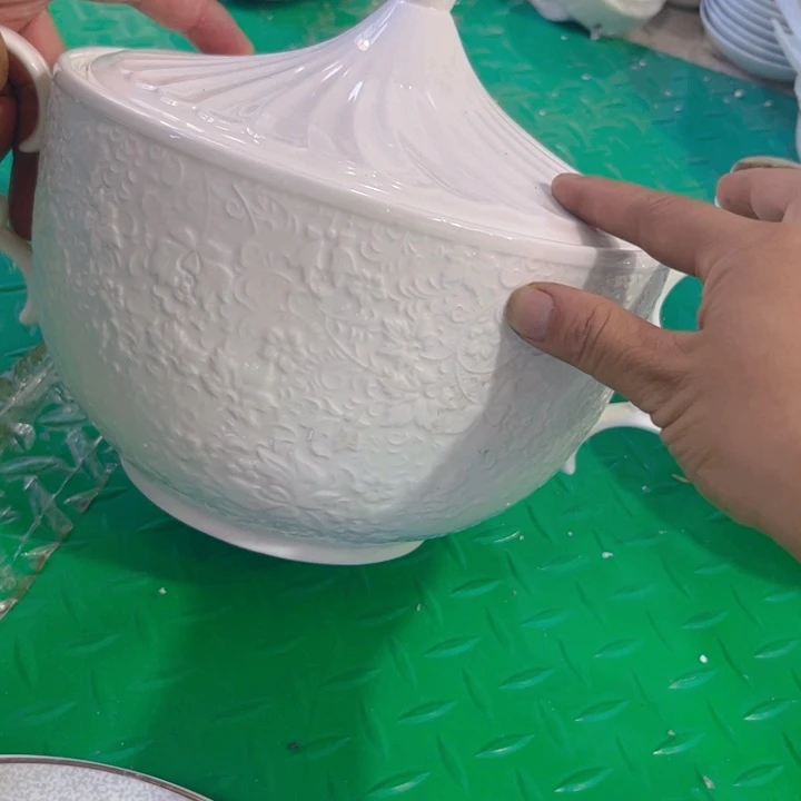 瓷片敦煌汤锅一个一个微瑕