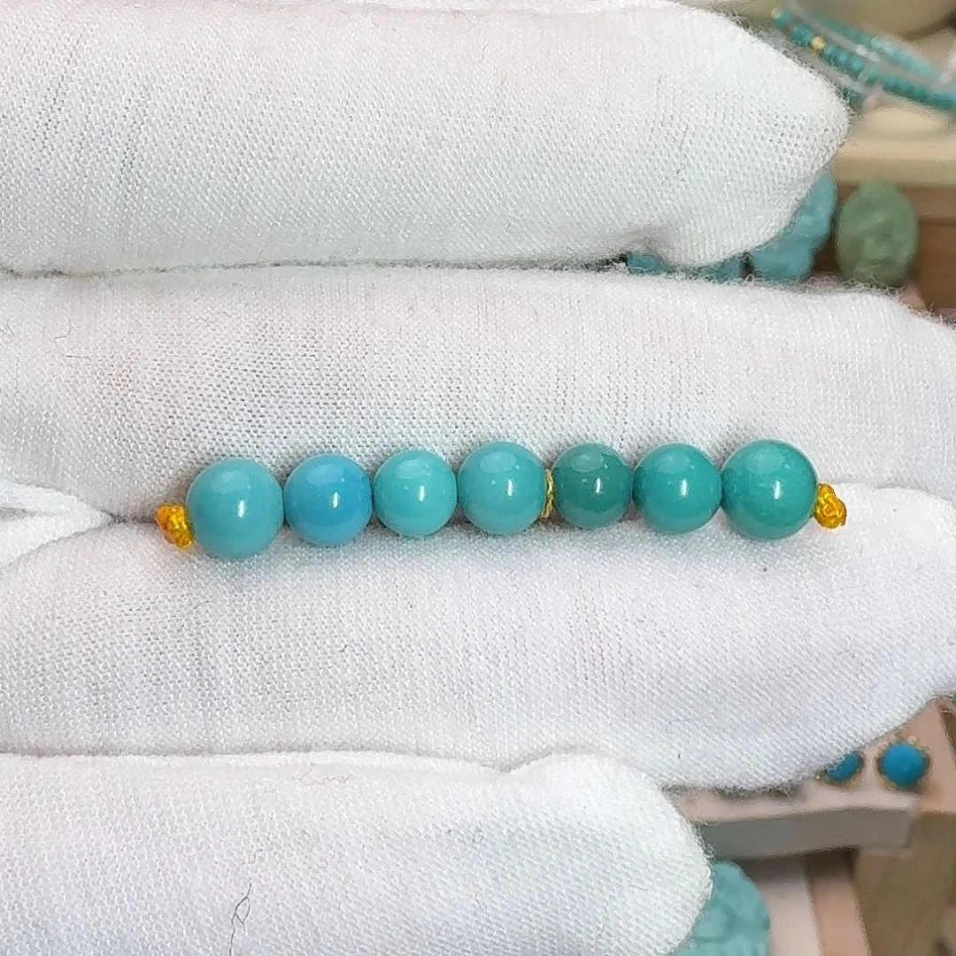 绿松石未镶嵌珠宝奇石精品弟子珠