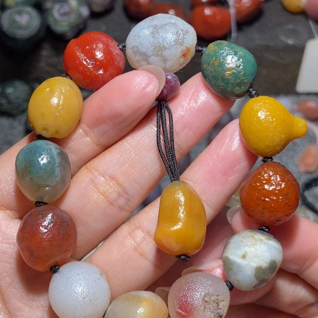 未镶嵌玛瑙/玉髓珠宝半成品