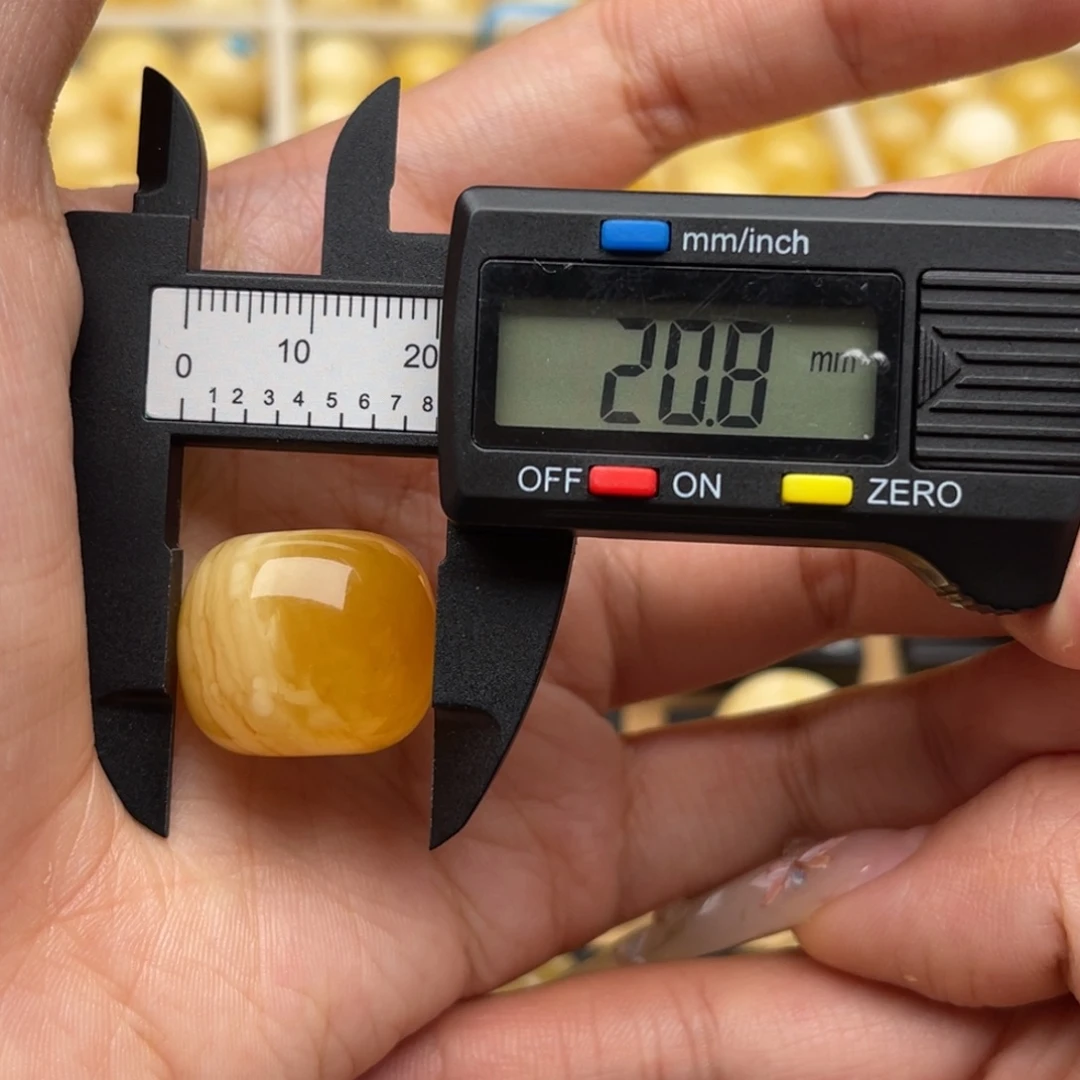 琥珀未镶嵌裸石蜜蜡墩子静