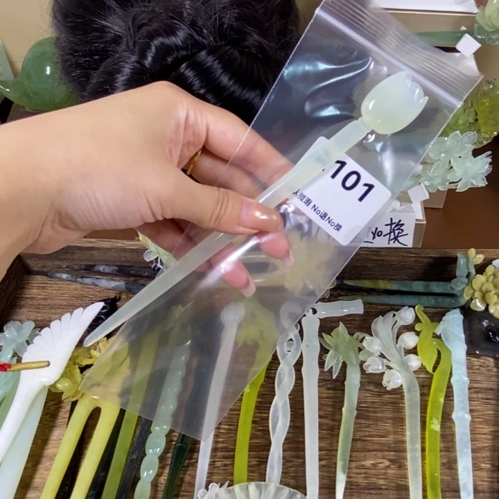 k***a未镶嵌蛇纹石玉发饰