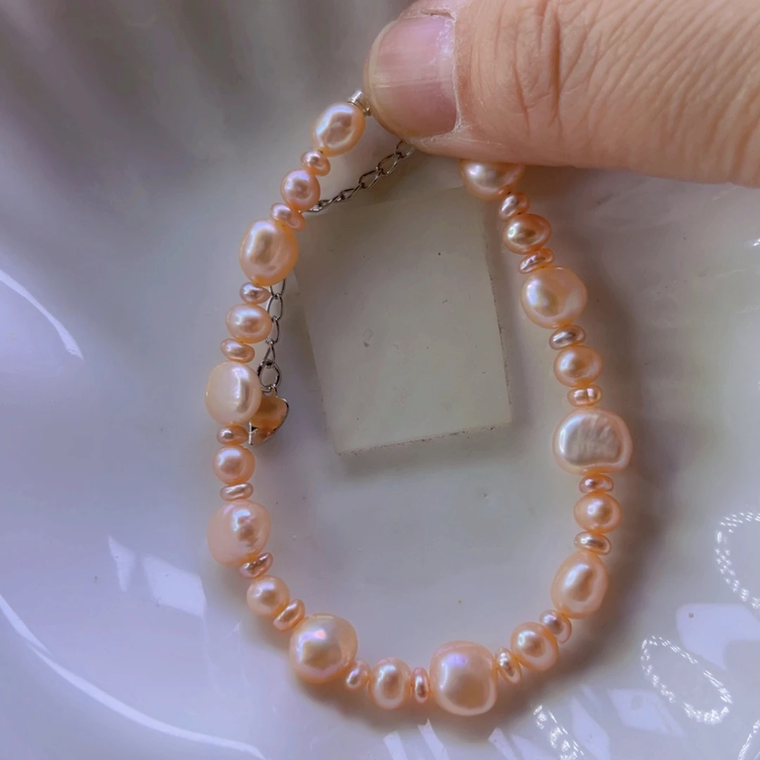 淡水珍珠手绳合金