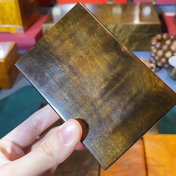 金丝楠阴沉木 粗支烟盒