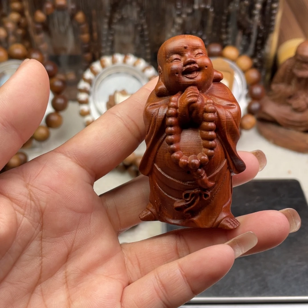 把件檀香木印度老山檀香米勒瑕疵