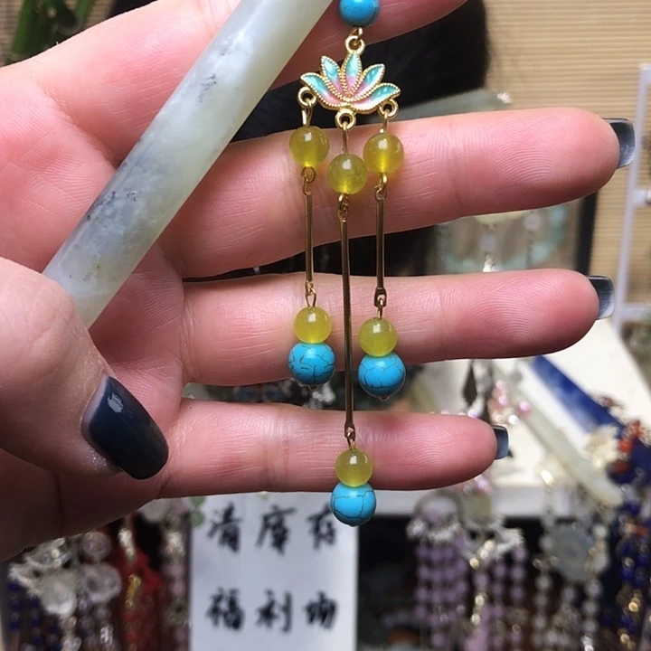 蛇纹石玉未镶嵌发簪