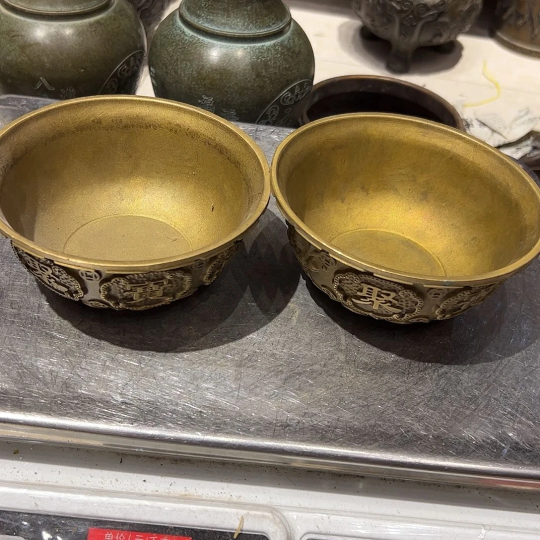 避*坊微瑕疵黄铜摆件工艺品