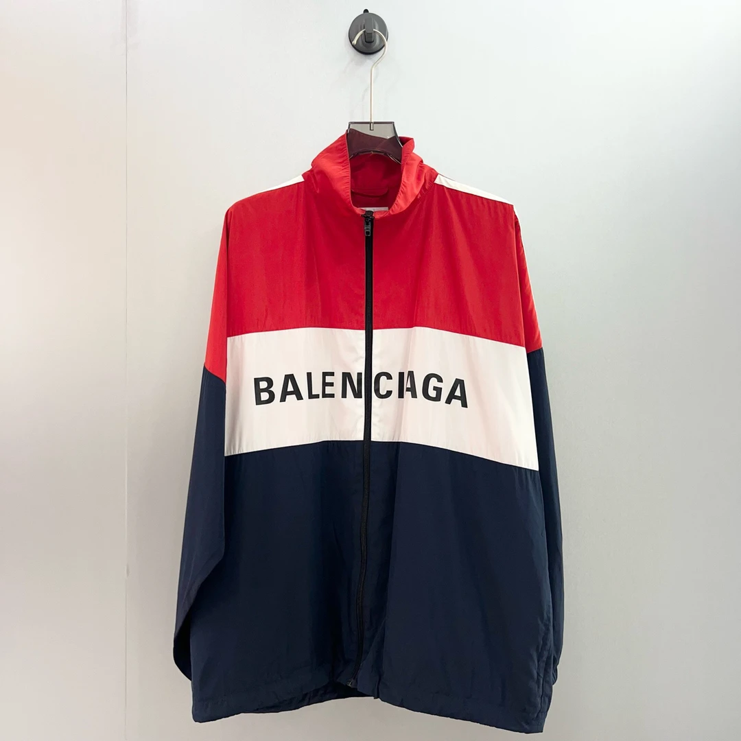99新 Balenciaga/巴黎世家 白红冲锋衣/36码（北京）