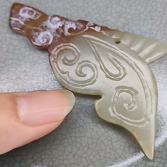 摆件开片瓷器瓷片摆件