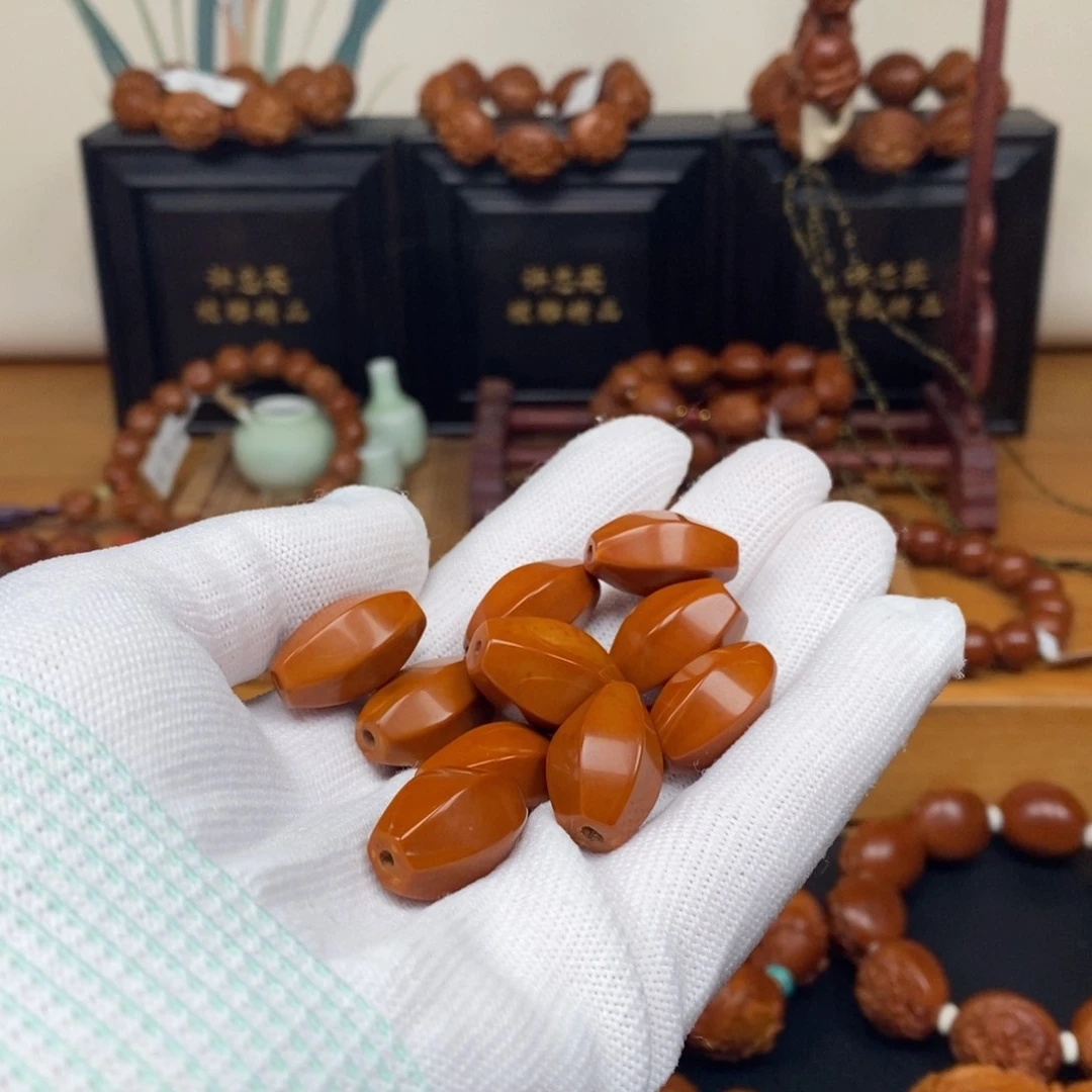 手串橄榄核工作室六棱素珠