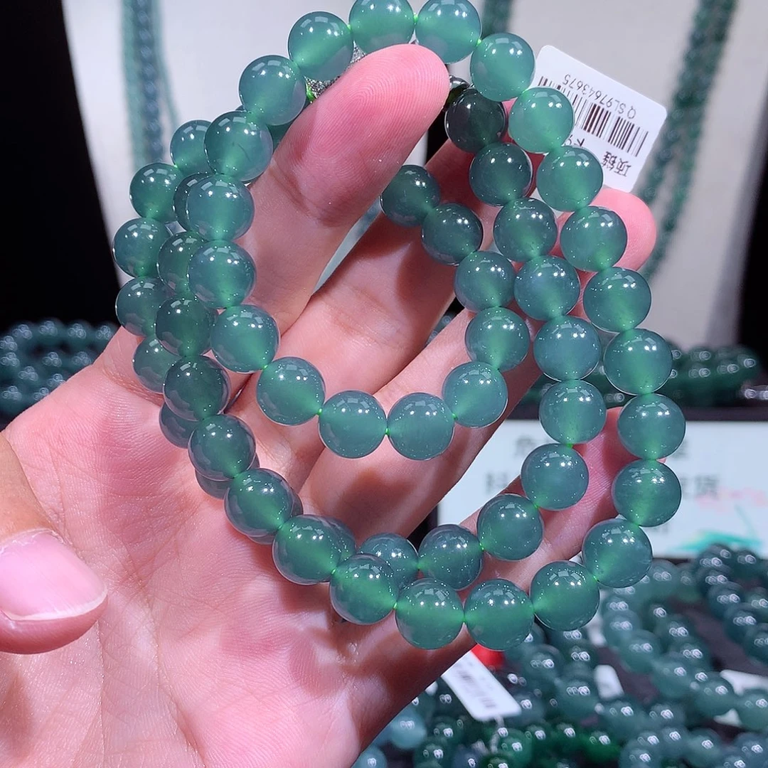 翡翠未镶嵌手链天然a货翡翠项链9.8