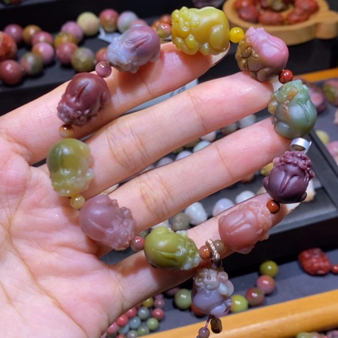 【闪购商品】未镶嵌手串玛瑙/玉髓盐源玛瑙。貔貅