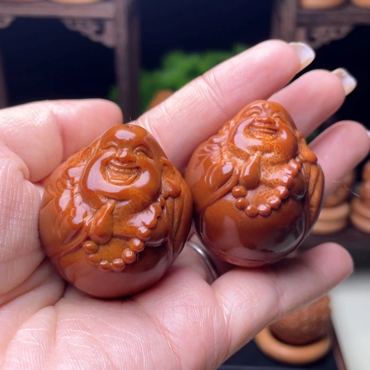 吊坠橄榄核弥勒手球3.3