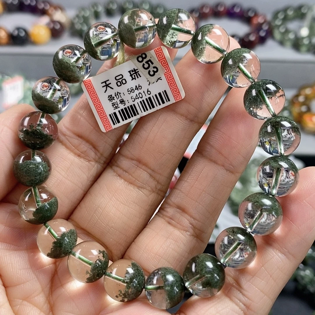 未镶嵌手链水晶绿幽灵手链54016