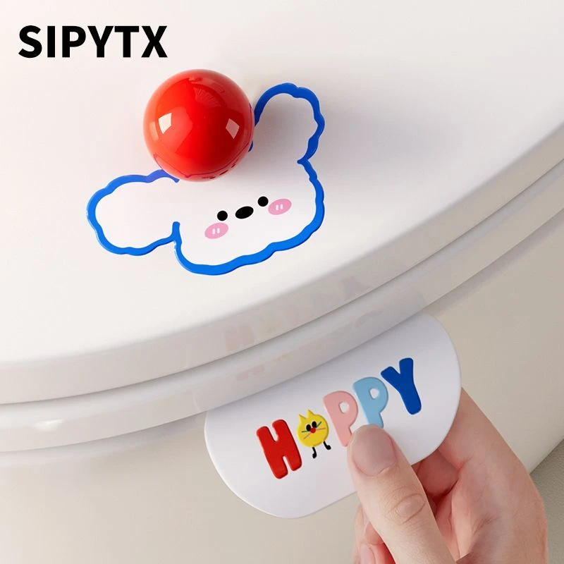 卡通马桶提盖器可爱创意家用厕所马桶盖掀开不脏手提拉翻盖神器