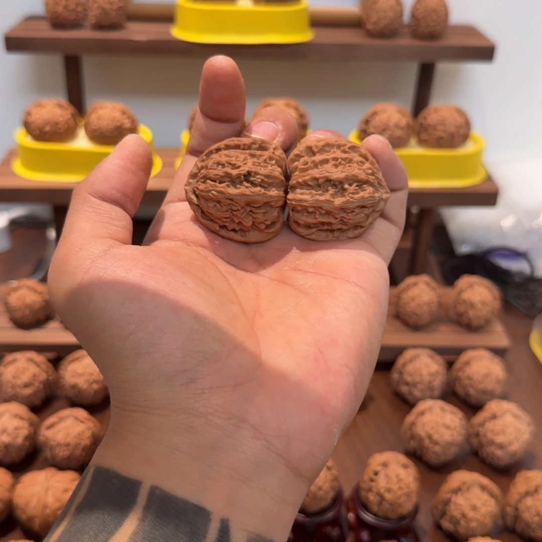 吊坠文玩核桃全品三角白38尺