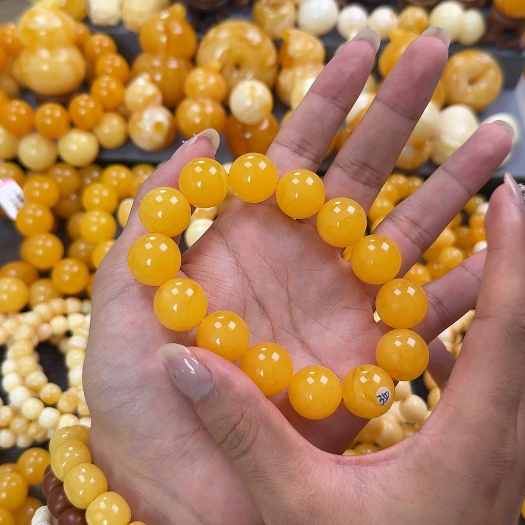蜜蜡未镶嵌珠宝奇石同料17mm