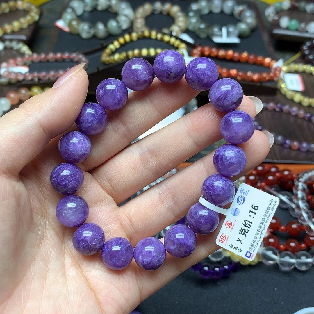 查罗石（紫龙晶）未镶嵌手链手链