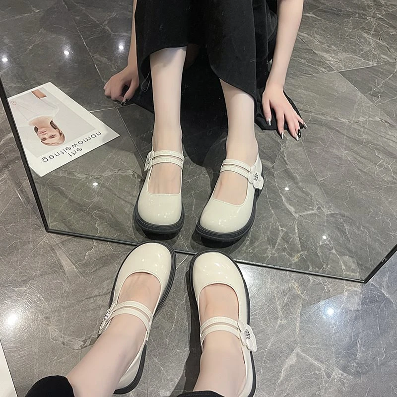 【269】2024春新款英伦风厚底玛丽珍女单鞋