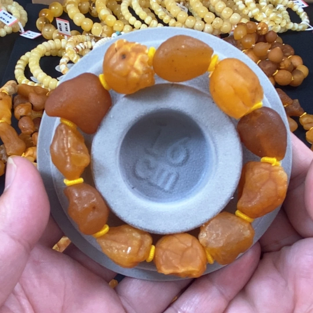 琥珀珠宝奇石未镶嵌天然的海漂籽