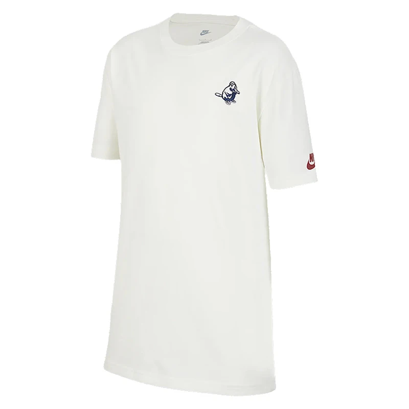 NIKE耐克大童U NSW BOXY RETRO TEE GCEL针织无领短T恤IH0830-133
