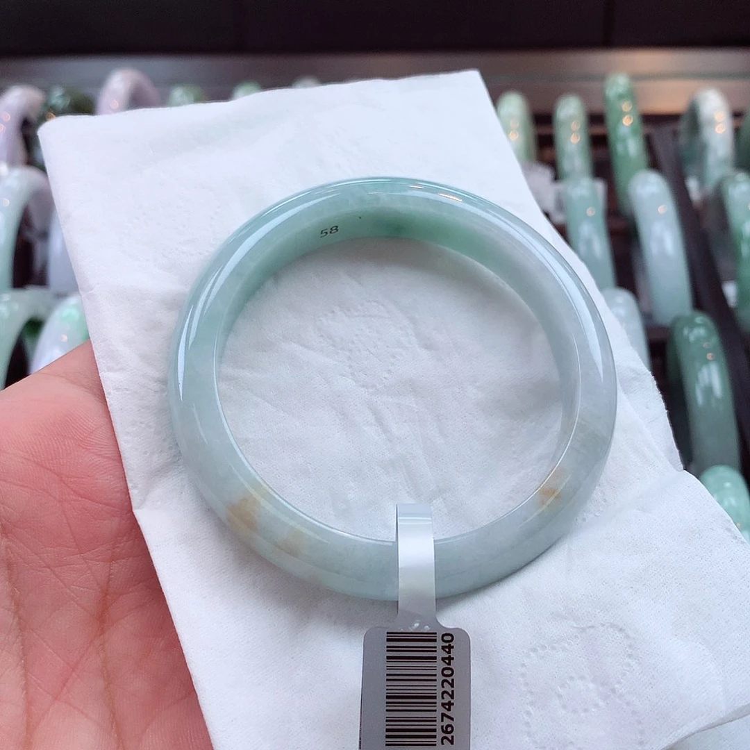 未镶嵌手镯翡翠圈口58