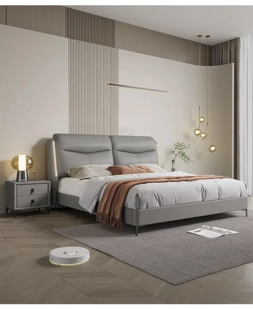 5316轻奢简约北欧意式主卧软体床高箱储物主卧儿童大床高端定制床