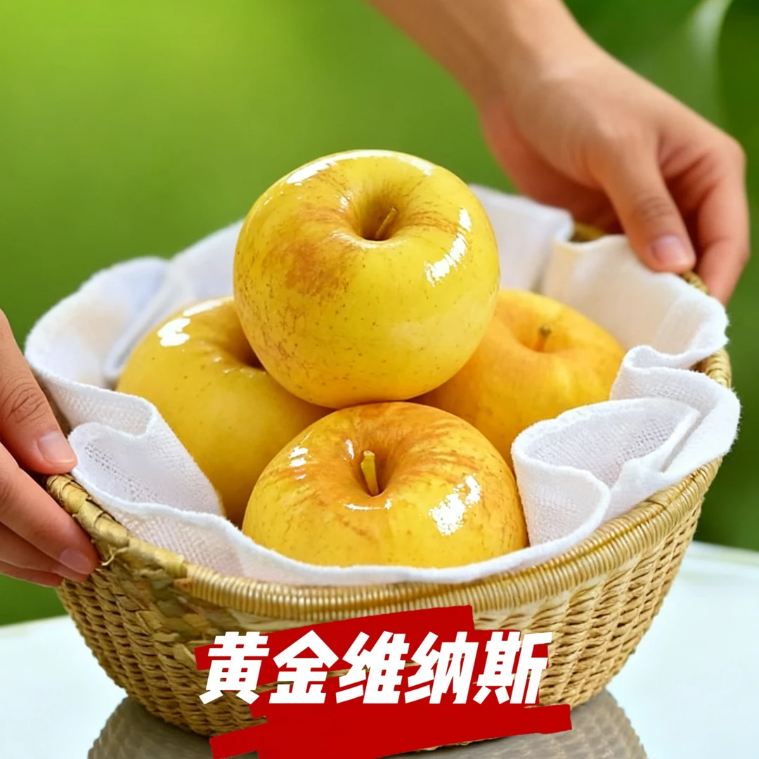 【山东黄金维纳斯】黄金维纳斯苹果纯甜无酸脆甜多汁现摘现发