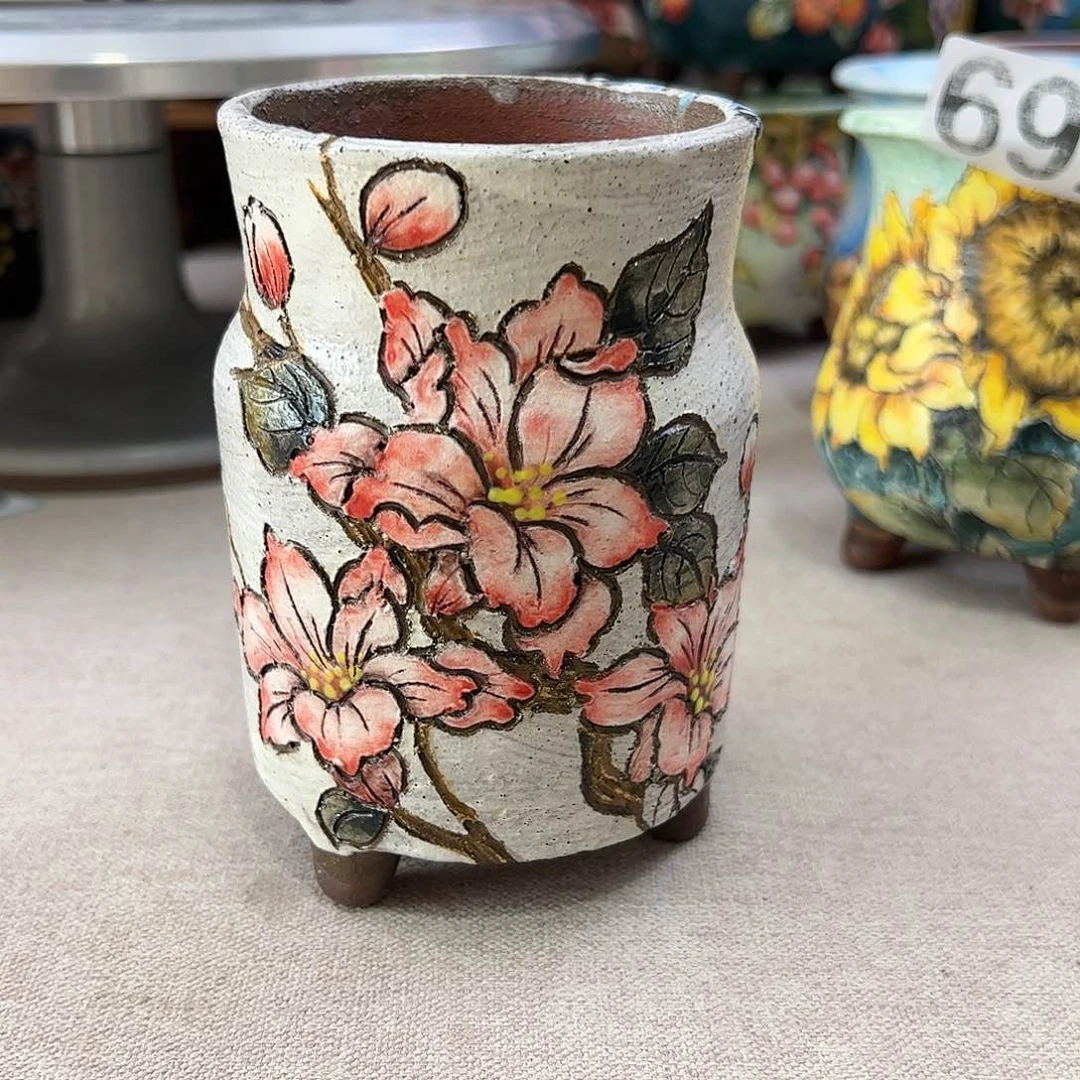 景德镇陶瓷花盆一*鱼景德镇陶瓷花盆