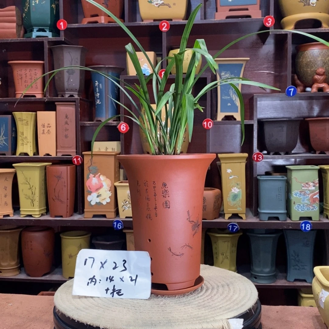 紫砂艺术紫砂花盆