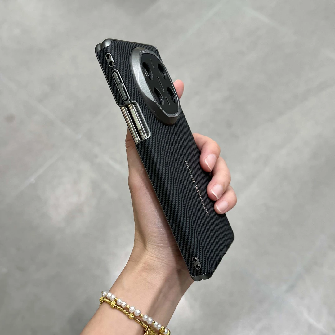 双面中轴保护适用于华为mateX6X5双中轴铰链全包碳纤维皮纹手机壳